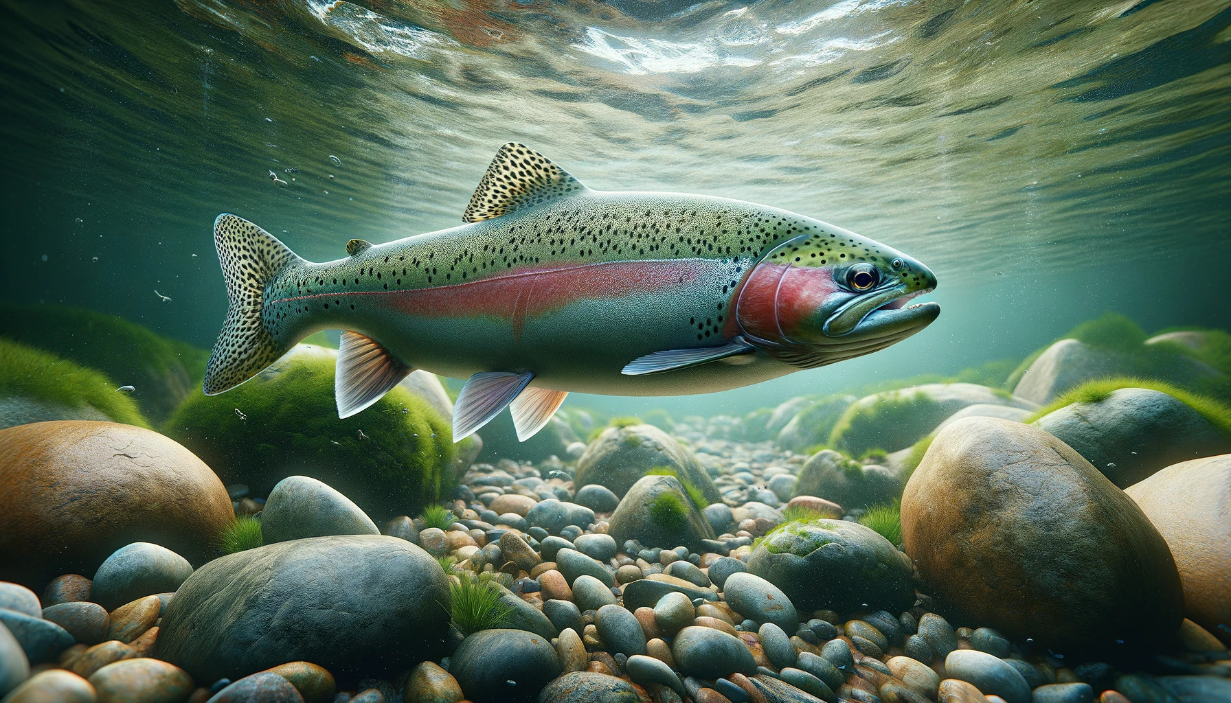 Lebensraum einer Regenbogenforelle